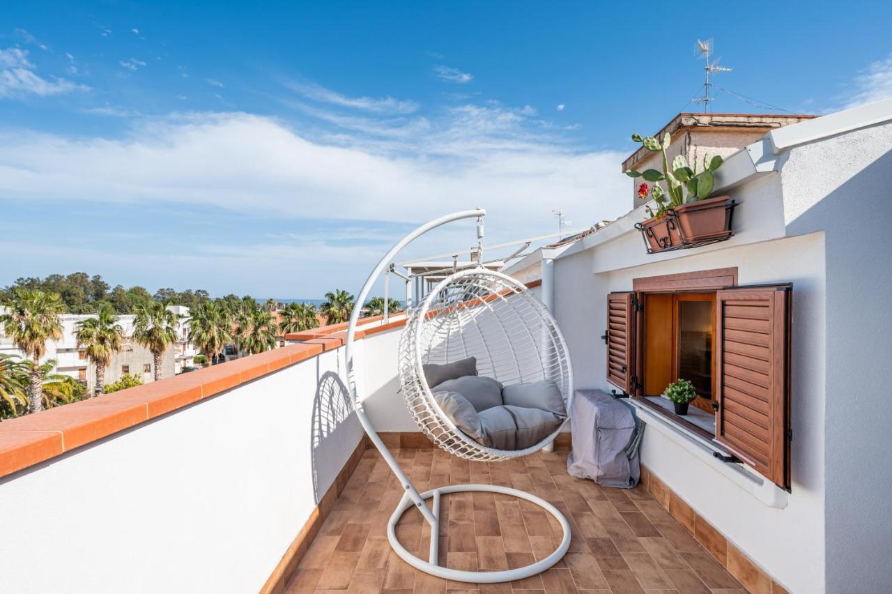 Апартаменты Naxos Charming Penthouse With Swimming Pool X6 Джардини-Наксос Экстерьер фото